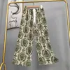Pantalones de pijama de algodón para mujer, verano, finos, estampados, casuales, de pierna ancha, pueden usar mujeres embarazadas, comercio exterior, pantalones de talla grande