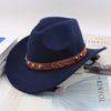 Chapéu Top Étnico Chapéu de Cowboy Ocidental Xizang Xizang Chapéu de Performance Chapéu de Lã Chapéu de Lã Retrô Centro-Europeu e Americano