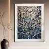 Pintura Decorativa Minimalista Italiana de Lujo Ligero para Sala de Estar, Mural de Pared de Fondo, Textura Abstracta Tejida, Arte de Pared de Alto Nivel para Vestíbulo de Hotel