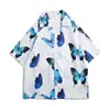 Camisa floral retro de estilo Hong Kong 12V, manga corta, estilo tailandés hawaiano, ideal para hombres y mujeres.