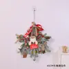 Guirlanda Decorativa de Natal Rattan Pendurado na Porta Decoração de Árvore de Natal Floco de Neve Janela Parede Pendurado Cena Arranjo de Atmosfera