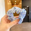 Goma para el pelo de intestino de cerdo Verano Simple Ins Estilo Coreano Cuerda para el pelo de intestino grueso Verano Estilo Bosque Banda de goma Goma para el pelo de mujer Accesorio para el pelo