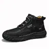 Botas Martin de Talla Grande Transfronterizas Zapatos de Algodón con Felpa para Hombre Zapatos Nuevos de Primavera y Otoño para Hombre de Caña Media Botas Cortas Casuales para Exteriores
