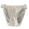 Suaves como Siempre~ Bragas de Encaje para Mujer, Estilo Japonés Caladas Sexy Deseo Puro Satinadas de Seda de Hielo con Abertura Alta para Mujer