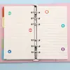Novo Caderno Bolsa com Zíper para Guardar Dinheiro Planejador Financeiro Caderno A6 Livro de Contabilidade Folha Solta Maca