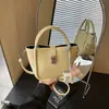 Bolso Cubo para Mujer con Acabado de Alta Gama, Bolso de Mano Transfronterizo de Moda con Patrón de Lichi, Nuevo Bolso Cruzado Estilo Cesta Elegante 2026