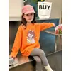 Camiseta Redonda para Niña 2026 Otoño Nuevo Estilo Niña Pequeña 100% Algodón Cuello Redondo Casual Manga Larga para Niños Mayores