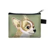 Bolsa de Chaveiro, Porta-Cartão, Sacola de Presente Criativa, Porta-Moedas de Grande Capacidade, Portátil, Temática de Cachorro Pet Fofo Transfronteiriça