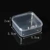 Caixa Organizadora de Miçangas, Miçangas de Arroz, Miçangas Soltas, Compartimentada, Quadrada, Transparente, à Prova de Poeira, Caixa de Joias de Plástico, Para Montagem de Joias, Caixa Organizadora de Parafusos