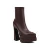 Botines Cortos para Mujer con Punta Fina, Tacón Grueso, Plataforma Impermeable, Botines Ajustados Elásticos, Cierre Lateral, Botines para Mujer, Botas Martin