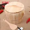 Ciprés chino arroz al vapor barril de madera cubo de arroz arroz glutinoso cocina hogar comercial tamaño grande pequeño vaporera bambú palillos tradicionales