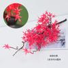 Hoja de Arce Simulada Hoja de Arce Roja Simulada Rama Seca Falsa Hojas Decorativas Estilo Chino Nuevo Adornos de Flores Secas Paisaje de Plantas en Maceta de Interior Paisajismo
