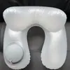 Almohada para el cuello con joroba en forma de U, adecuada para las pausas del almuerzo en la oficina, plegable, desmontable, portátil, almohada inflable tipo prensa