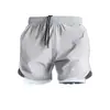 Shorts Esportivo Masculino de Secagem Rápida Anti-Exposição Dois em Um Verão Basquete Fitness Respirável Solto Shorts de Corrida