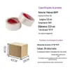 Fita em estoque mais vendida para vedação de caixas, fita transparente espessada de 5cm, rolo grande de 6cm, para embalagem e vedação de caixas de papelão