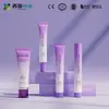 Tubo cosmético personalizado 10-30ml com tampa de rosca para limpador facial, material de embalagem para isolamento e proteção solar, tubo de PE