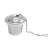 Filtro de Hojas de Té de Acero Inoxidable 304 con Cadena, Cesta Coladora de Especias, Separador de Residuos para Marinar Carne y Guisos, Gadget para Preparar Té para Personas Perezosas