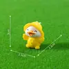 Paisaje en miniatura, figuras de dinosaurios y patos, muñecas pequeñas lindas, decoraciones DIY para jardinería y paisajismo, adornos pequeños para coches y escritorios