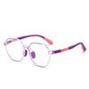 Nuevas gafas con filtro de luz azul para niños, hombres y mujeres, lente plana TR90, gafas para estudiantes, polígono, fabricantes al por mayor 5294