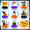 Decoraciones de Mesa de Halloween de 8 Piezas con Formas Lindas de Calabaza y Fantasma, Adecuadas para Decoraciones de Fiesta