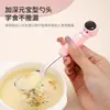 Colher com Cabo de Silicone Série Desenho Animado Aço Inoxidável 316 Colher para Crianças Utensílios de Mesa Infantil Colher de Comida Colher para Crianças de Jardim de Infância