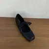 Zapatos Mary Jane para mujer con aumento interno de altura y punta cuadrada, colección de verano 2026, adecuados para combinar con faldas, zapatos de ballet con lazo, zapatos de noche