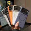 Funda magnética para iPhone 17 con ventana grande, adecuada para Apple 18 Pro Max, doble color, tacto piel, mate, 16, cubierta protectora