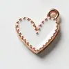 Transfronterizo GA-1 Forma de Corazón Nota Musical DIY Accesorios de Joyería Hechos a Mano Aleación Esmalte Colgante Pendientes y Accesorios