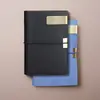 Cuaderno de Hojas Sueltas A7 Estudiante Viaje Cuaderno Estampado Correa de Cuero Suave Libro de Contabilidad Perforado Puede Imprimir Logo