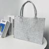Bolsa de fieltro de gran capacidad con texto impreso, bolsa de fieltro para estudiante, bolsa de celebridad de internet, logotipo de empresa, fabricante mayorista de bolsos