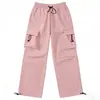 Pantalones de Trabajo de Calle Estilo Americano para Hombre de Comercio Exterior Transfronterizo, Nuevos de Primavera Modernos de Corte Holgado tipo Jogger Casual de Pierna Ancha Largos Venta al por Mayor