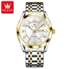 Fabricante de Relojes Marca Oris Dropshipping Transfronterizo Popular Digital Correa de Acero Calendario Reloj para Hombre Reloj para Hombre