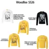 WT717 High Street Estilo Americano Unisex Estampado de Personaje Retro Ajustada Moda Callejera para Hombre Camiseta de Manga Larga
