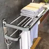 Estante para Toallas de Acero Inoxidable 304 Baño Baño Estante para Toallas Montado en Pared Estante de Almacenamiento sin Perforación Venta al por Mayor