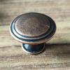 Yunchang Hardware Manija de Flor para Cajón de un Agujero Retro Tirador de Puerta de Gabinete Aleación Manija Simple Moderna Botón Redondo