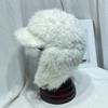 Chapéu Lei Feng Feminino Outono e Inverno com Forro de Lã Espessado Pelúcia Quente Proteção para Orelhas Estilo do Mesmo Blogger Coreano Chapéu de Voo para Rosto Pequeno
