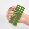 Novo Adesivo Minimalista Ultrafino Sem Costura de Cor Sólida de Cobertura Total para 16 Dedos Adesivos de Unha 3D Adesivos de Unha Sem Necessidade de Cabine Patches
