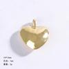 Accesorios Yiwu: colgante de cuentas redondas con forma de corazón de melocotón brillante, colgante de amor de múltiples caras, joyería, accesorios de material de bricolaje