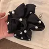 Lazo para el Cabello de Capullo de Flor de Perla, Cuerda para Moño Estilo Coreano Retro con Borde Fruncido, Cuerda para Cola de Caballo, Nuevo Accesorio para el Cabello
