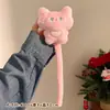 Lindo gatito de cola larga colgante peluche cielo estrellado figura de gato llavero de mochila para pareja muñeca venta al por mayor