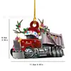 Adornos de Navidad transfronterizos colgante acrílico plano personalidad del hogar decoración de árbol de Navidad fiesta festiva colgante