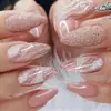 Unhas Usáveis Artesanais Ins, Arte de Unhas Usável com Pérolas, Unhas Postiças Reutilizáveis, Exclusivamente para Vendas Transfronteiriças, Item Quente da Lazada