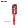 Comercio Exterior Último Pedido Ligeramente Defectuoso Fabricante Peine de Costillas Curvas Nuevo Peine Electrochapado Peine para Estilismo en Casa Cuidado del Cabello con Cerdas de Jabalí para el Hogar