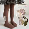 2024 outono e inverno leggings infantis doces-colorido malha meninas meia-calça outerwear meninas bebê meias atacado