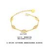 Pulsera de nariz de cerdo con diamantes completos para mujer, diseño de nicho, lujo ligero, versátil, única, exquisita, sensación de alta gama, joyería chapada en oro al por mayor