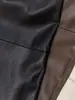 Falda midi de cuero para mujer Shenzhen Nanyou, de cintura alta, con abertura, recta, adecuada para ir al trabajo, elegante, dos colores