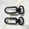 Venta Directa de Fábrica de Hebillas Decorativas para Bolsos de Aleación de Zinc de Gama Media y Alta, Hebilla Gancho Negra por Electroforesis, Hebilla Cola de Perro, Llavero
