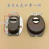 Cubierta protectora para orificios de cerradura redondos, color bronce antiguo gris, con núcleo de cerradura y tapa de cerradura, adecuada para puertas de seguridad grandes, proporcionando protección y previniendo el robo
