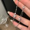 Pulseira Estrela de Quatro Pontos Zircônia de Luxo Leve de Nicho para Mulheres Personalidade Única Moda Elegante Tendência para o Dia a Dia Pulseira Versátil Pulseira
