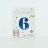 Venta al por mayor estilo INS comercio electrónico transfronterizo 16 pulgadas Exquisitamente empaquetado digital empaque individual de tarjeta de papel globos de papel de aluminio, versión delgada americana